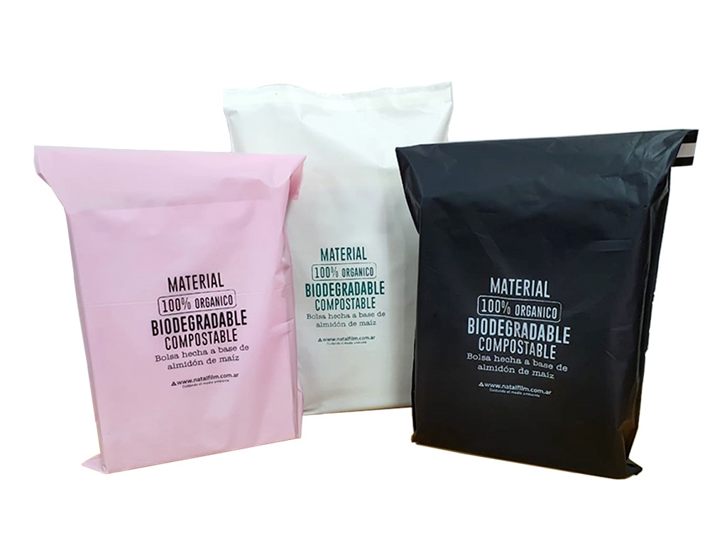 Bolsa biodegradable de origen vegetal sobre ecommerce