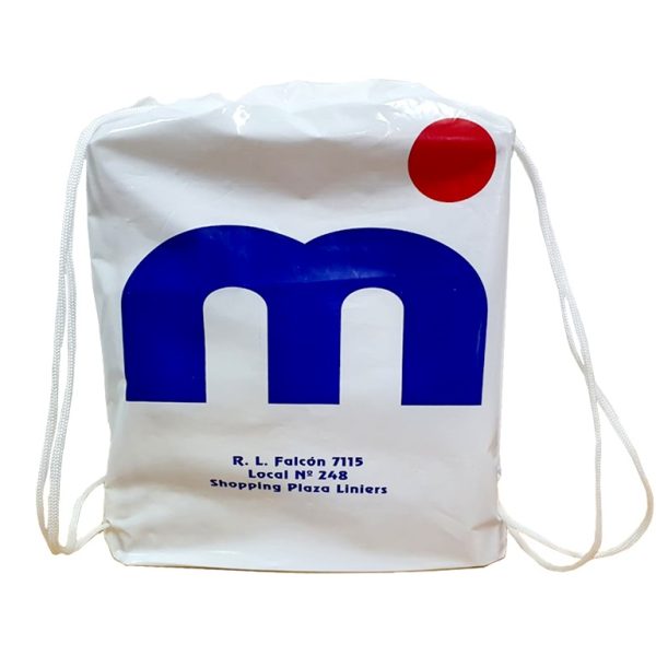 Bolsas con cordon en polietileno blanco o de color